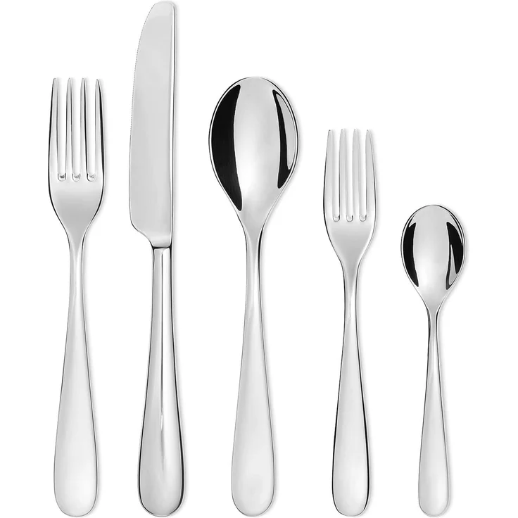 Alessi Dessertgabel Nuovo Milano glänzend 5180/5 (6 Stück) – Bild 4