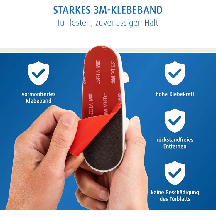 reer Türgriff-Stopp, Kindersicherung für Wohnungs- und Eingangstüren, Türgriffschutz, Türklinkenpuffer, Türstopper – Bild 5