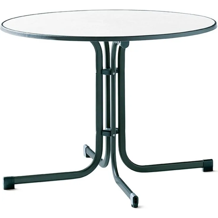 Klapptisch >Boulevard< in Mamor weiß, mecalit®-PRO - 72x99 cm (HxD)