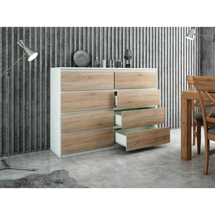 meble masztalerz Kommode Mit 8 Schubladen - 120 cm breit – modern, praktisch & geräumig – Bild 4