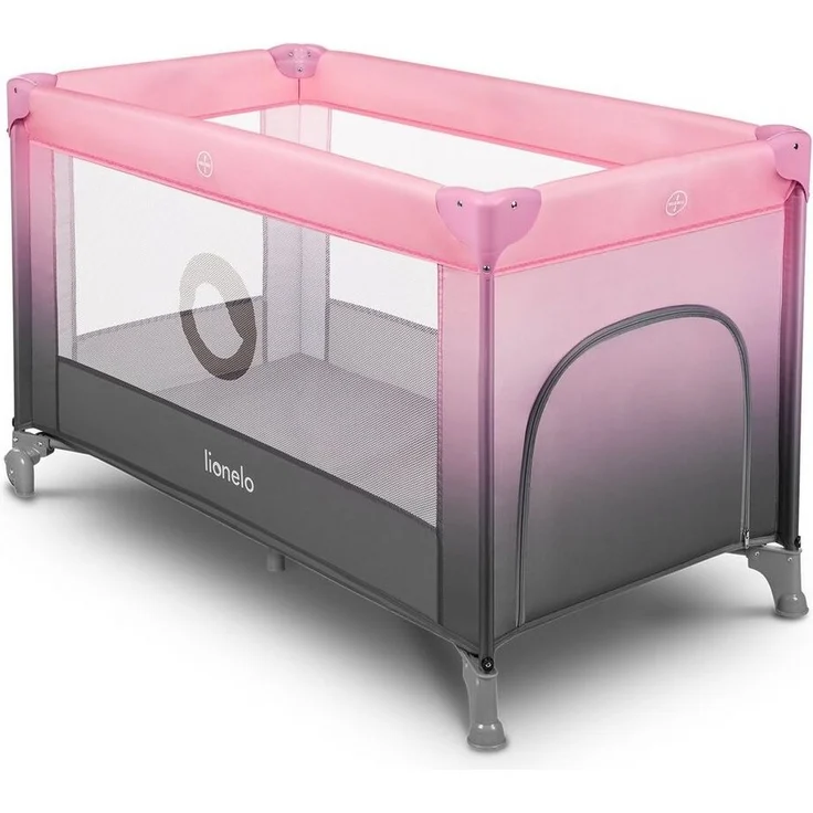 lionelo Baby-Reisebett Stefi, 120x60 cm Tragetasche Klappbaren Seiteneingang – Bild 2