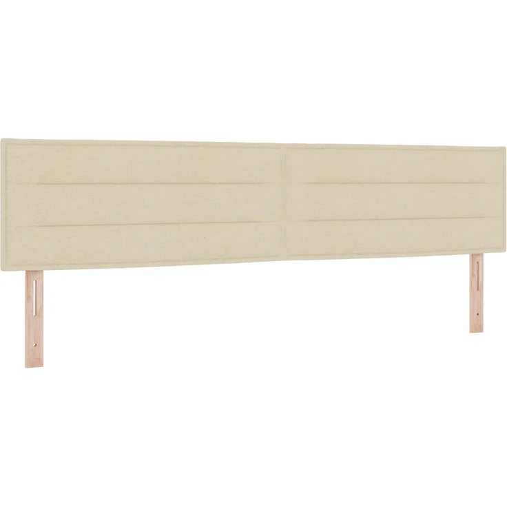 vidaXL Ottoman-Bett mit Matratze und LED Creme 200 x 200 cm Stoff 3456855 – Bild 5