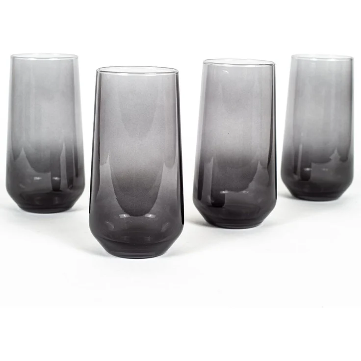 Hermia Concept 'New Iconic 470 - Fume' Gläser-Set (4-teilig), Rauchgrau, 6,6 x 6,6 x 14,8 cm, 470 ml – Bild 1