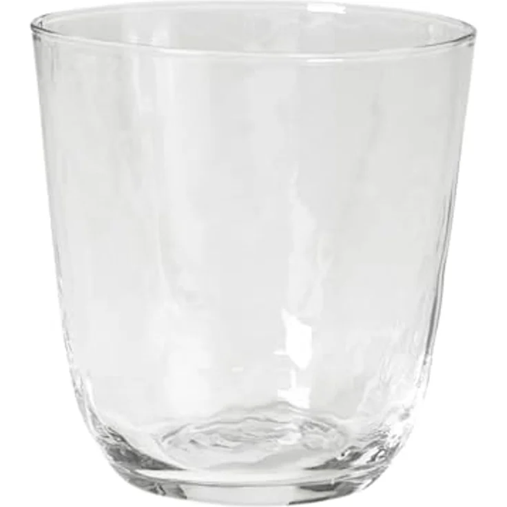 Broste Copenhagen Gläser-Set HAMMERED Trinkglas 4tlg. klar 0,335 l, Mundgeblasenes Glas, Hammered Glas – Bild 1