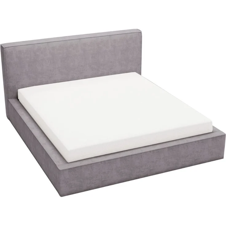GRAINGOLD Monaco Doppelbett 180x200, Polsterbett mit Bettkasten und Kopfteil, Velour-Stoff, Grau – Bild 2