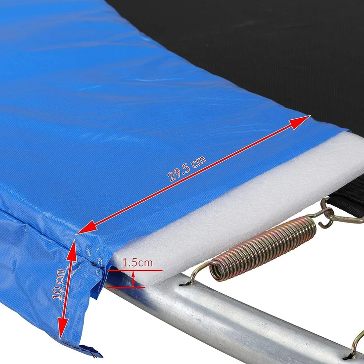 Monzana Trampolin Randabdeckung 30cm breit 100% UV-beständig reißfest Federabdeckung 366cm – Bild 5