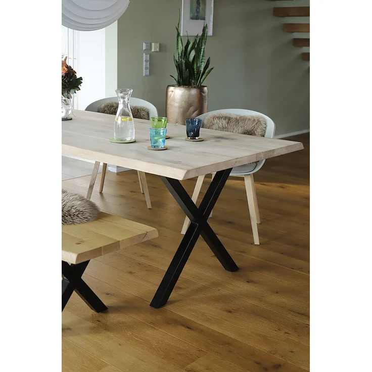 Tischplatte Live Edge Akazie massiv mit natürlicher Kante 200 x 90 x 38 mm – Bild 3