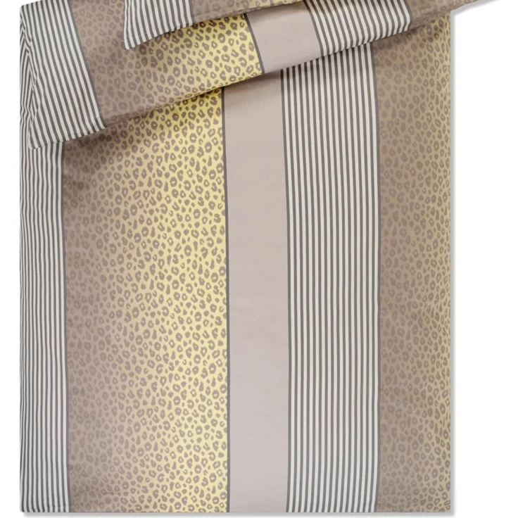 JOOP! Bettwäsche Leo 4112 03 Vanilla Mako Satin 135 x 200 + 80 x 80 cm – Bild 3