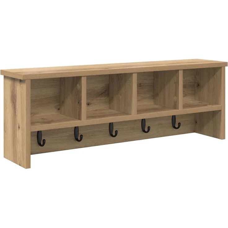 vidaXL Wandmontierter nachttisch Artisan-Eiche 75 x 16 x 26 cm 874322 – Bild 2
