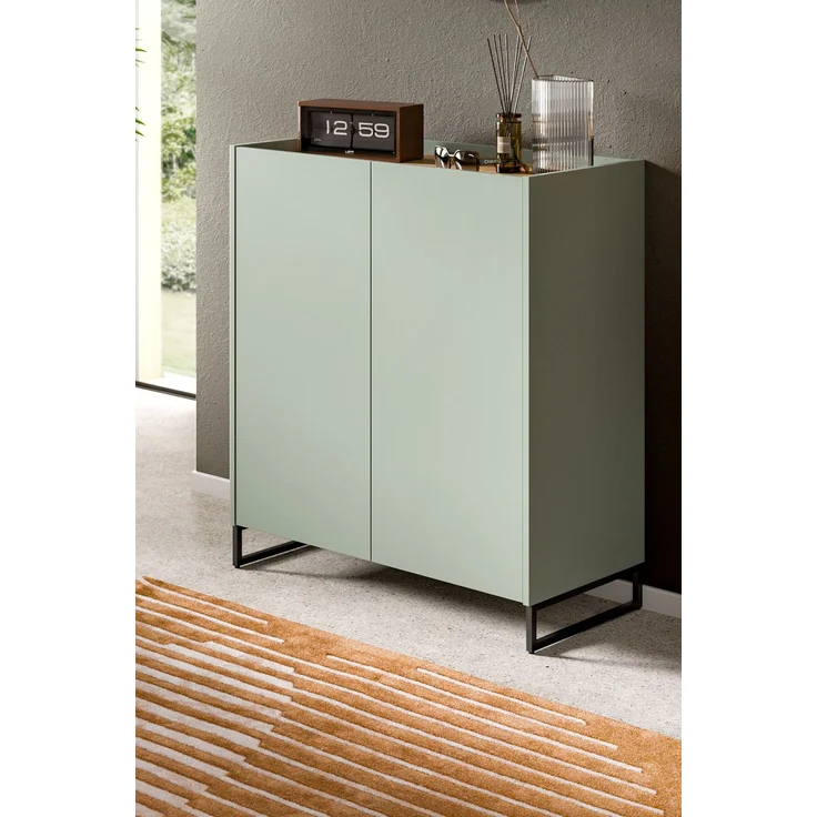 Schuhkommode B/H/T: 97x90x38 cm in Salbei Nachbildung und Artisan Oak Nachbildung – Bild 6