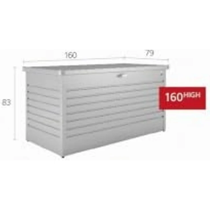 Biohort Freizeitbox, 160: 160 x 79 x 83 (b x t x h) cm, dunkelgrau-metallic – Bild 2