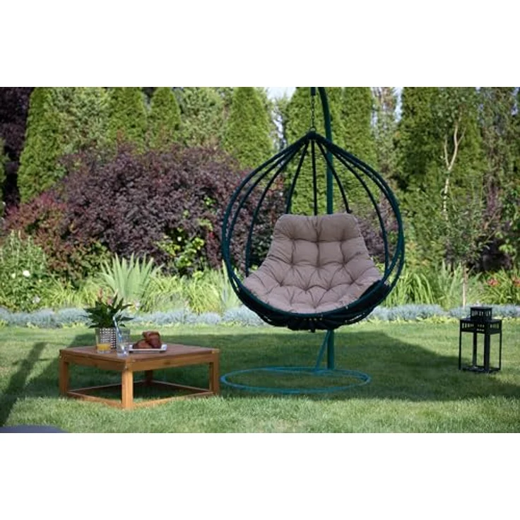 Bjird Stuhlkissen Hängesessel Kissen, Auflage für Polyrattan & Rattan Hängeschaukel, Sitzauflage für Hängekorb - Indoor & Outdoor geeignet – Bild 10