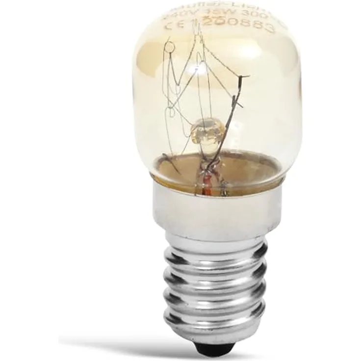 MÜLLER LICHT Backofen Lampe E14 15 Watt klar, 300 Grad Celsius, warmweiß 2400 K