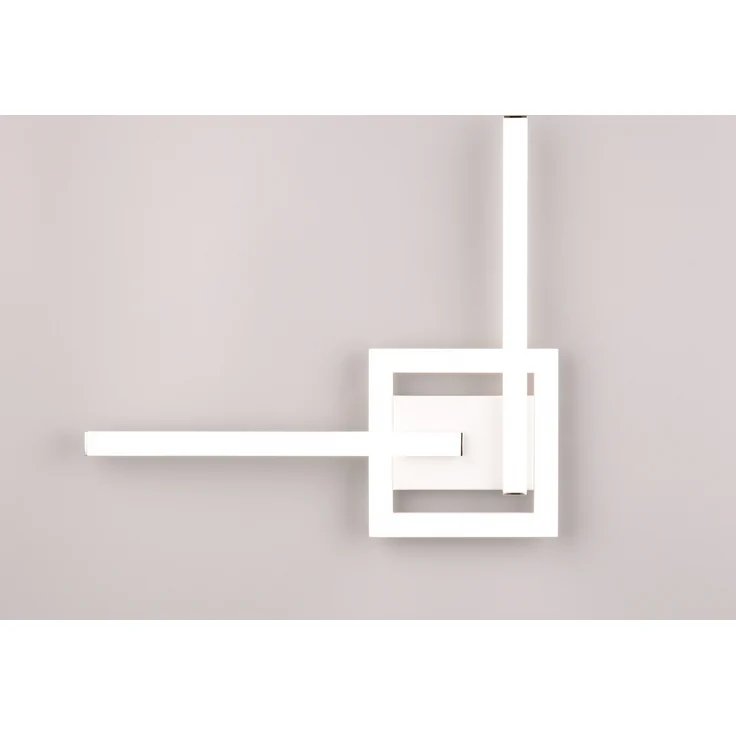 LED Deckenleuchte, Metall, weiß, matt, L 54 cm – Bild 5