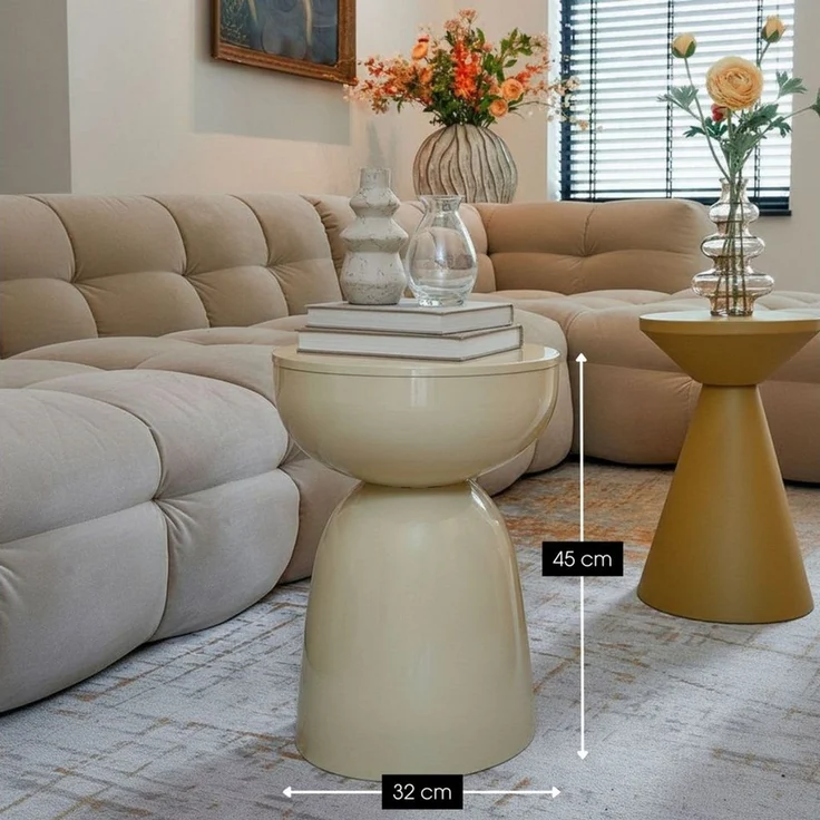 Mica Decorations Beistelltisch Mica Decorations Elliot Beistelltisch – 45x32 cm Beige – Bild 3