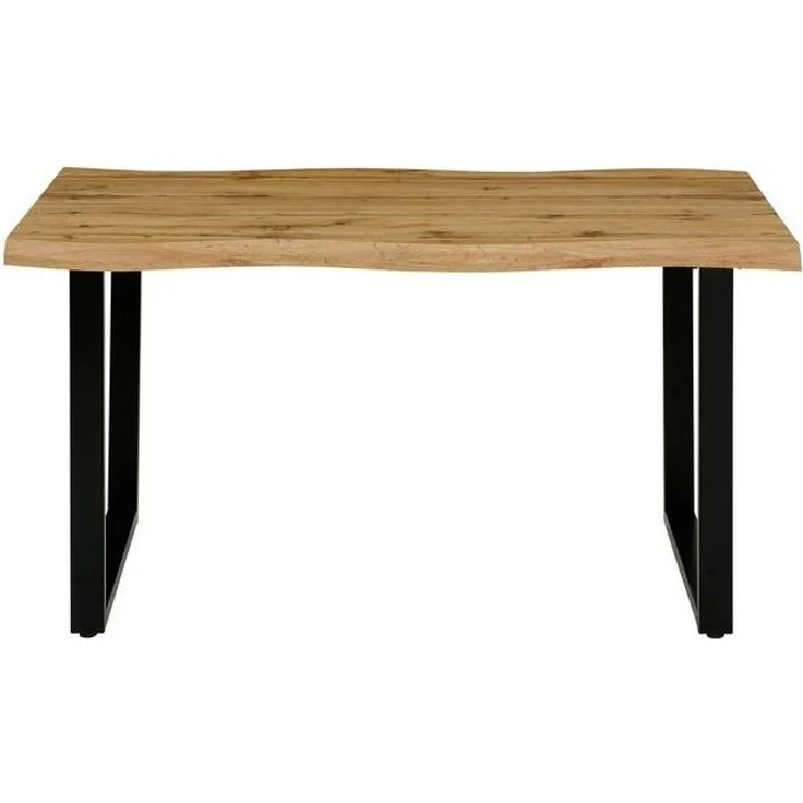 HELA Esstisch GISELLE Baumkantentisch, Küchentisch, TOPSELLER! OTTOs Choice, Kufengestell Metall, Industrial Design, 140 - 200 cm Breite, 2 Farben – Bild 4