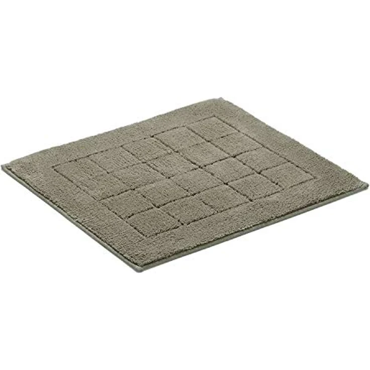 Vossen Badteppich Exclusive pepplestone 7470, hochfloriger Badematte aus 100% Baumwolle, grau, rutschfest und fußbodenheizungsgeeignet – Bild 2