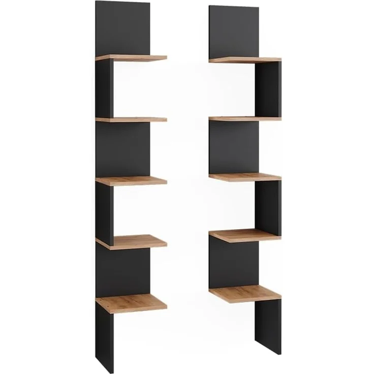 Eckregal Paolo Anthrazit 28 x 175.4 cm 2er Set Vicco – Bild 1
