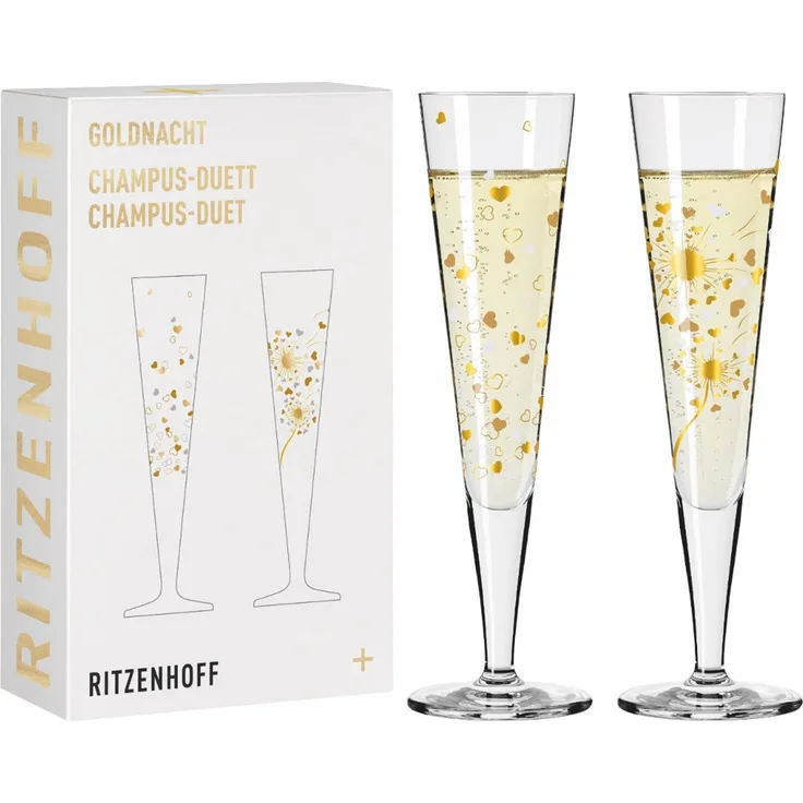 Ritzenhoff 6031007 Champagnerglas-Set F24 GOLDNACHT Ana Vasconcelos 2024
