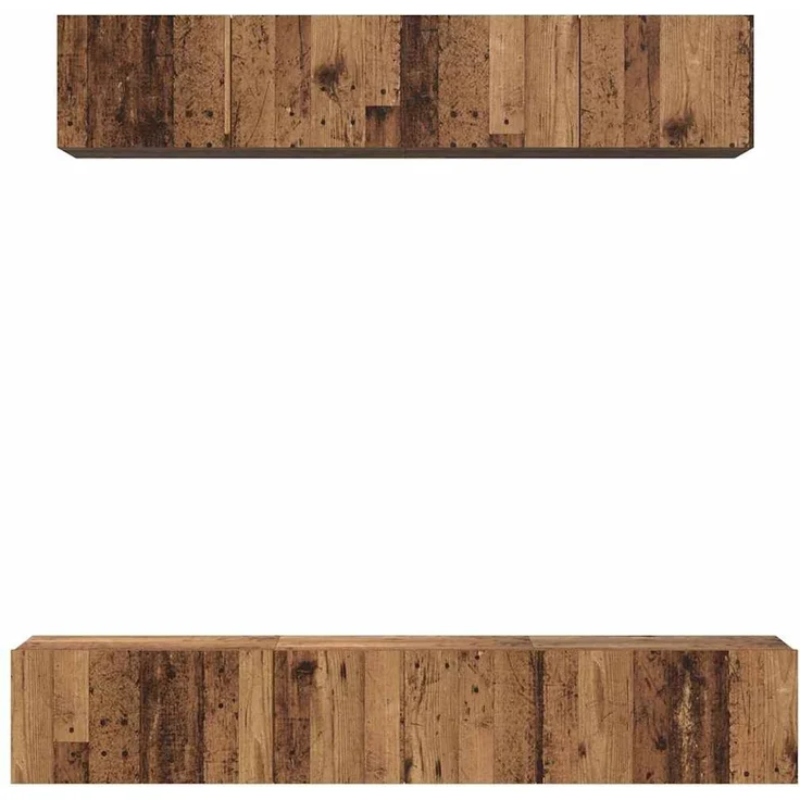 vidaXL TV-Schrankset Wandmontiert 5 pcs Altholz Holzwerkstoff 3393213 – Bild 6