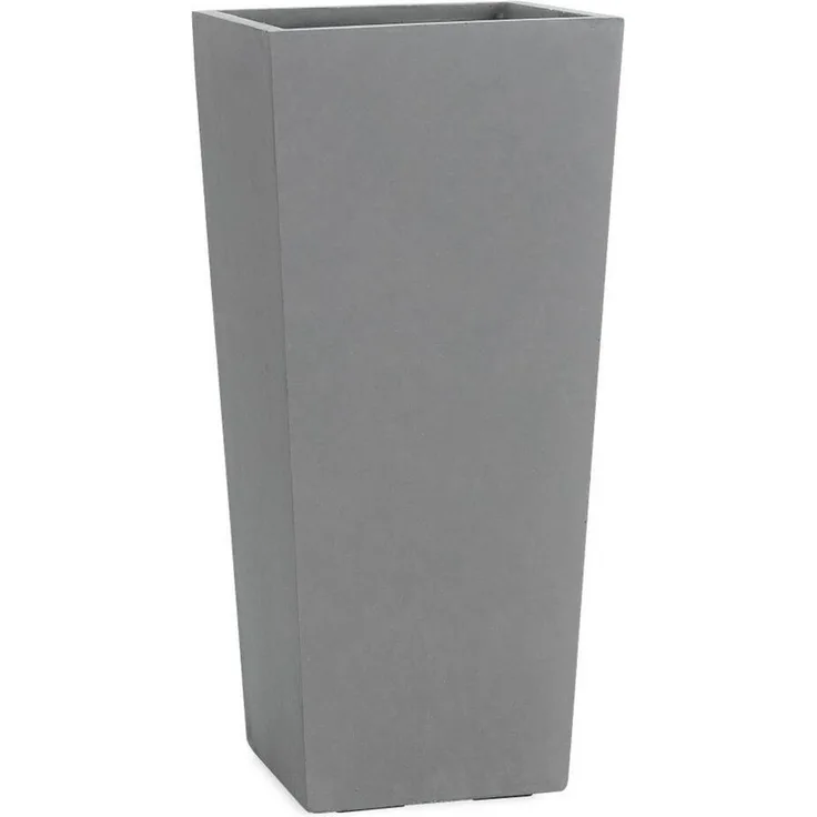 Pflanzwerk® Pflanzkübel CONIC Premium Blumenkübel Pflanzsäule Fiberglas mit Lotus-Effekt, Fiberglas - Handgefertigt - Rechteckig - Frostbeständig