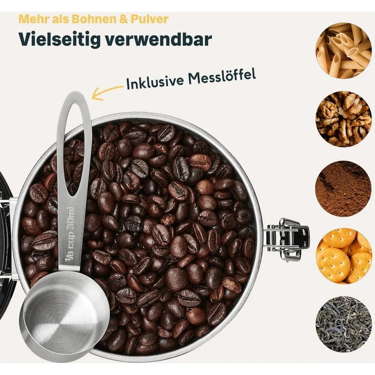 SILBERTHAL Kaffeedose 500g luftdicht, (1-tlg) – Bild 3