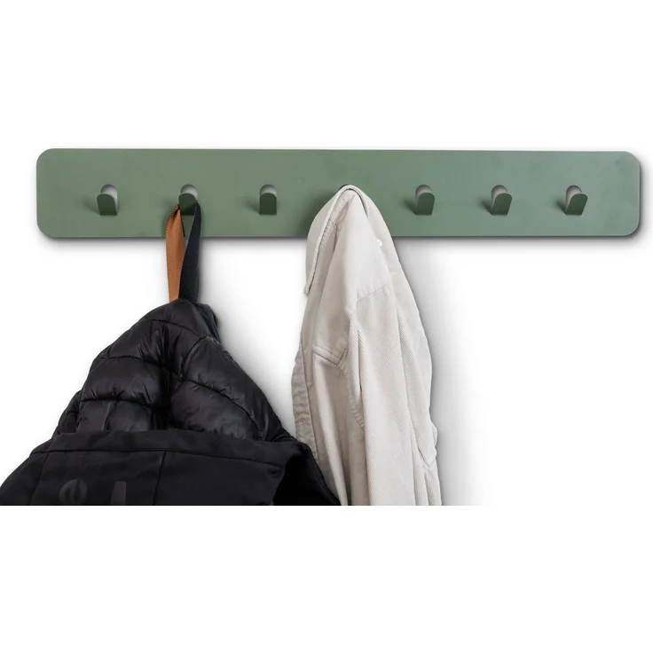 Garderobenleiste >Tilly< in grün, Metall - 70x10x3cm (BxHxT) – Bild 2