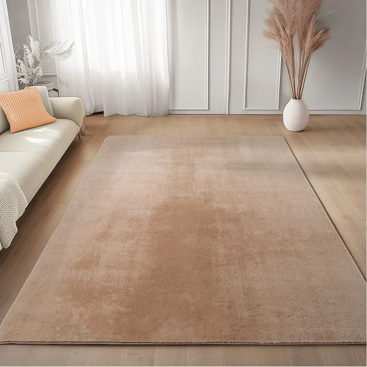 Carpettex Veloursteppich Unicolor - Einfarbig, Läufer, Höhe: 11 mm, Perfekt geeignet für Wohnzimmer, Schlafzimmer,Küche,Kinderzimmer – Bild 1
