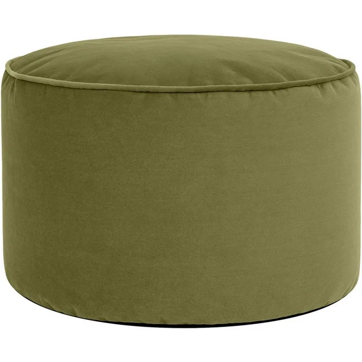 icon Pouf XL aus Plüschsamt „Milano“, mit Füllung