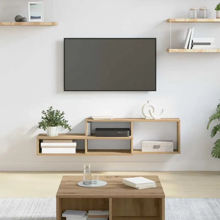 Wand-TV Stand, TV-Regal 120x25x28,5cm Holzwerkstoff