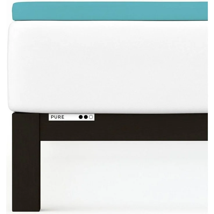 Schlafgut 'PURE TOPPER' Spannbettlaken, für Topper bis 10 cm Höhe, Petrol Mid, M 120x200cm - 130x220cm, 95% Bio-Baumwolle 5% Elasthan – Bild 3
