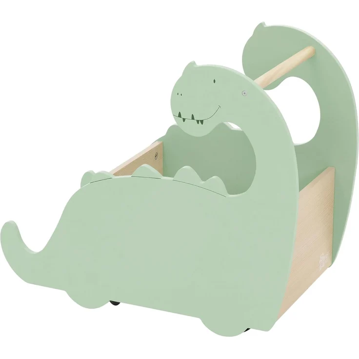 Joyz Spielzeugtruhe Kinderregal Kindermöbel Kinderzimmerregal Spielzeug Spielzimmer Möbel, Dino Spielzeugkiste mit 4 Rollen ideal als Lauflernwagen MDF / Kiefe – Bild 1