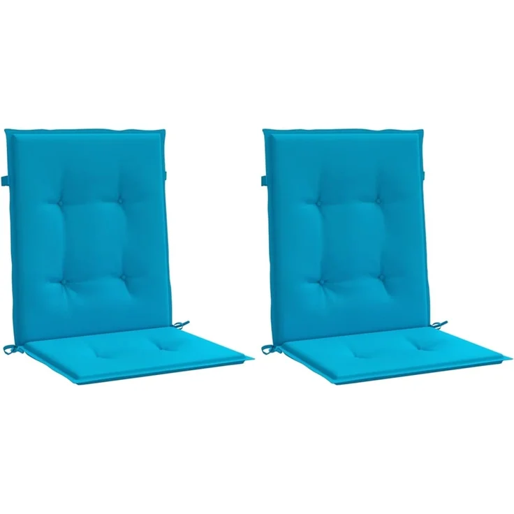 vidaXL Gartenstuhlauflagen für Niedriglehner 2 Stk. Blau 100x50x3 cm 47554 – Bild 3