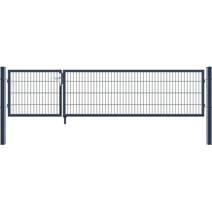 HOME DELUXE Doppelflügel Gartentor ADITUS - 80 x 350 cm Anthrazit – Bild 1