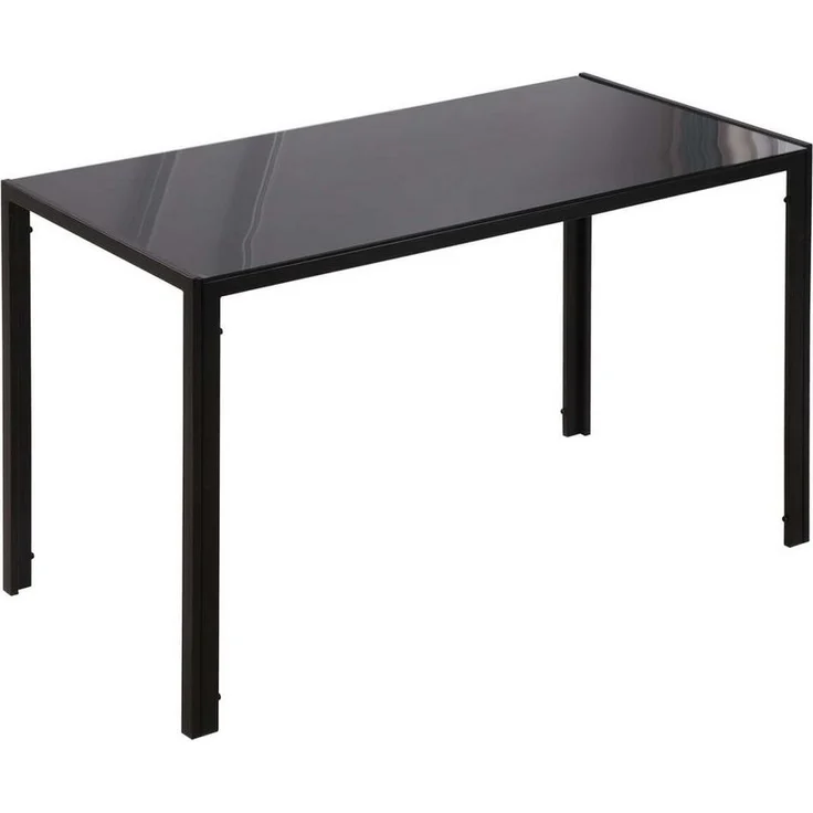 HOMCOM Esstisch aus gehärtetem Glas, für 4 Personen, 120cm x 60cm x 75cm – Bild 5
