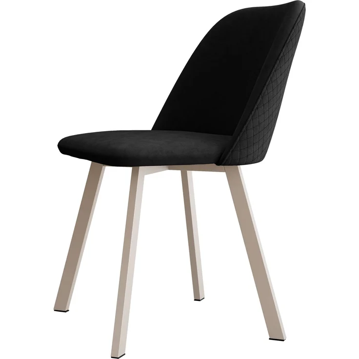 Mirjan24 Polsterstuhl K109 (Farbe: Uttario Velvet 2980 + Uttario Velvet U03 2980), 80 x 58 x 47 cm – Bild 1