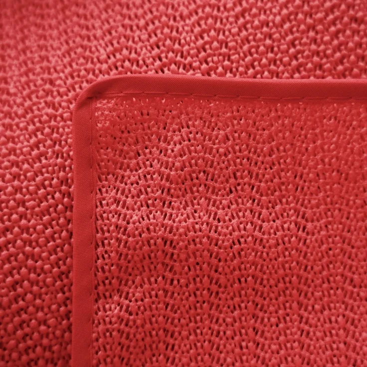 Garten Tischdecke 130x220 cm für Garten, Terrasse und Balkon - eckig, wasserfest & pflegeleicht, Rot – Bild 4