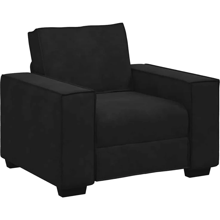 vidaXL Sessel Schwarz 100x78x84 cm Samt 4105005 – Bild 1