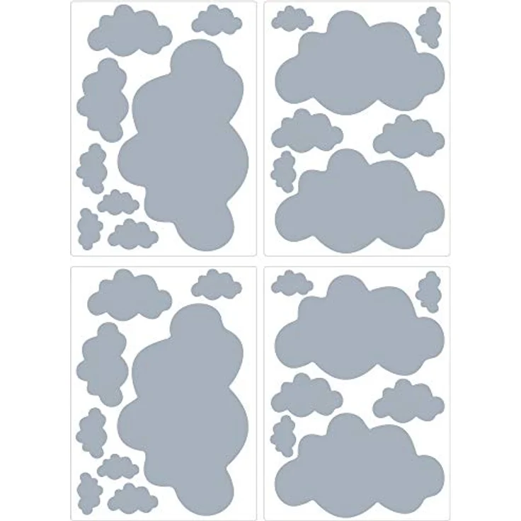 PREMYO 'Wolken' Wandsticker grau – Bild 3