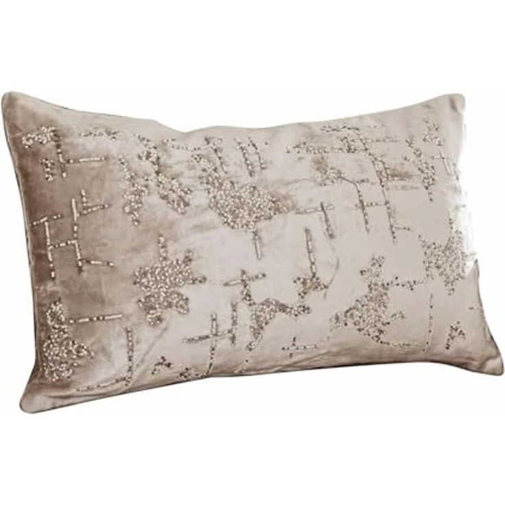Mirabeau Kissenhülle Kissenhülle Malencio creme/silber – Bild 1