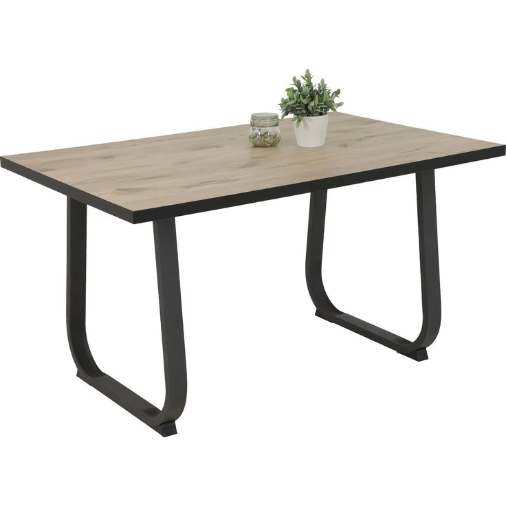 Esstisch Luise - Viking Oak / Anthrazit – Bild 1