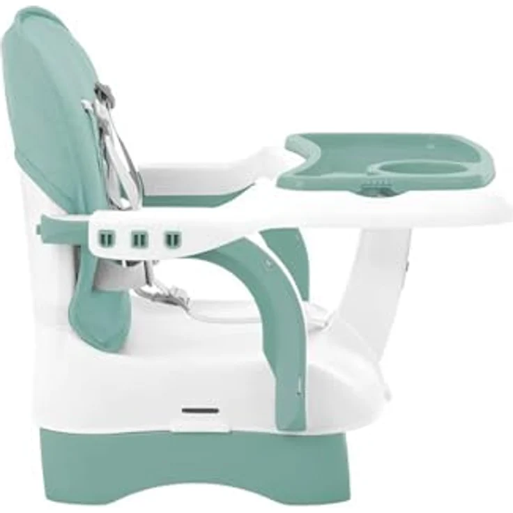 Kikkaboo Kinderstuhl, Boostersitz Chewy, Doppeltablett, Sicherheitsgurt, faltbar grün – Bild 6