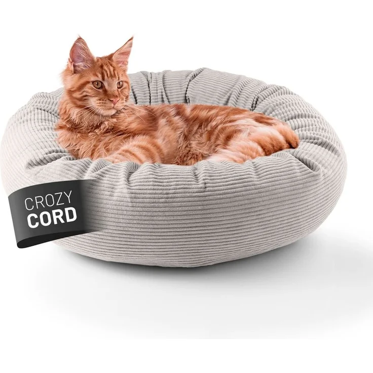 Lumaland Katzenbett Cord 60x20cm beige vakuumiert – Bild 1