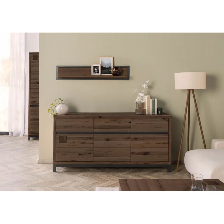 Sideboard Kernbuche 175x45x85 tabacco braun geölt VILLANDERS #208 – Bild 9