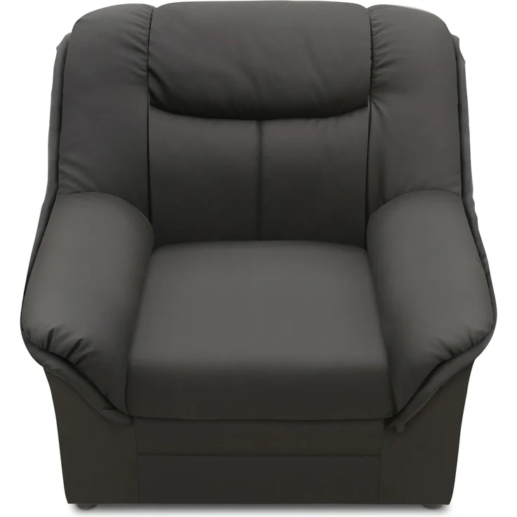 DOMO. collection Sessel Berlin FK, Polstersessel mit Federkernpolsterung, Armsessel, Cocktailsessel, Loungesessel 95 x 90 x 89 cm (BxTxH), schwarz – Bild 5