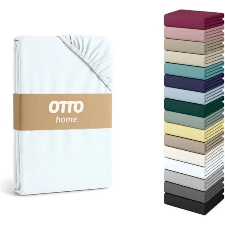 OTTO home Spannbettlaken Cremona, in PREMIUM Qualität aus 96% Baumwolle & 4% Elasthan, Single-Jersey, Gummizug: rundum, (1 Stück), Größe ab 90x200 cm, in 145g/m² sowie 180 g/m² erhältlich – Bild 4