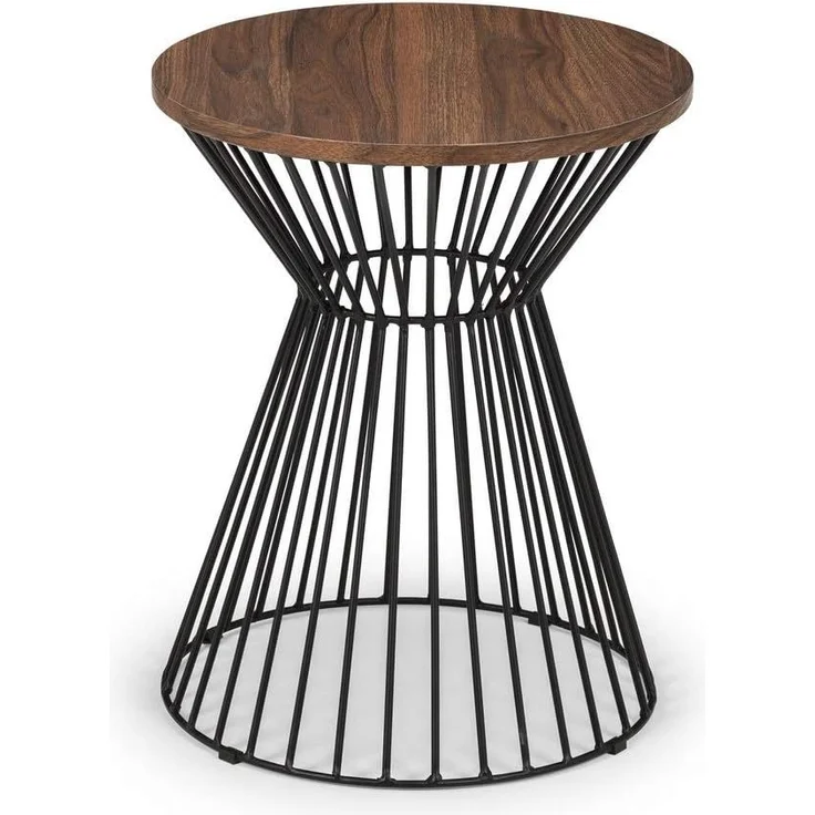 Julian Bowen Jersey Lampentisch, Walnuss/Schwarz