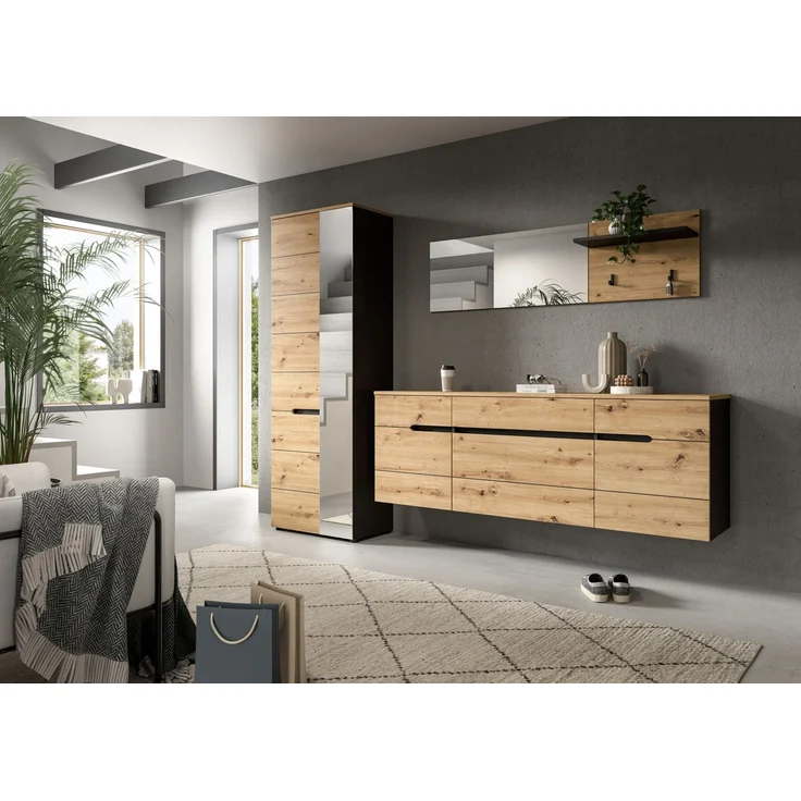 Canu Garderobenschrank hängend in Artisan Nachbildung – Bild 5