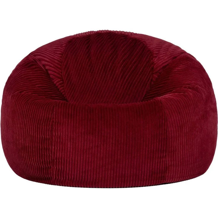 Icon Kingston Sitzsack Cord, Burgund, Sitzsack Erwachsene mit Füllung, Bean Bag, Cord Sessel, Lounge Sessel, Lounge Stuhl, Schlafzimmer, Wohnzimmer, Wohnzimmer Möbel – Bild 3