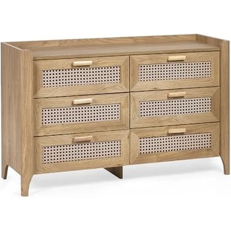 Julian Bowen Sydney, breite Kommode mit 6 Schubladen, Eiche – Bild 2